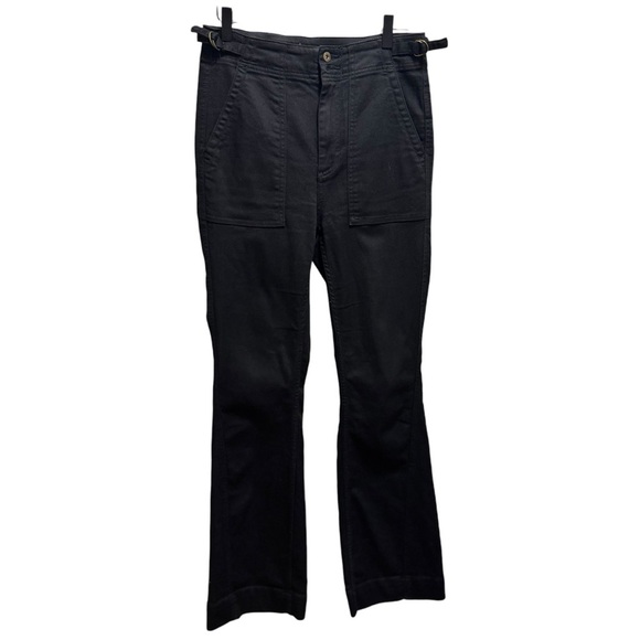 Anthropologie Pilcro & The Letterpress Black High Rise Flare Leg Pants - Picture 1 of 14